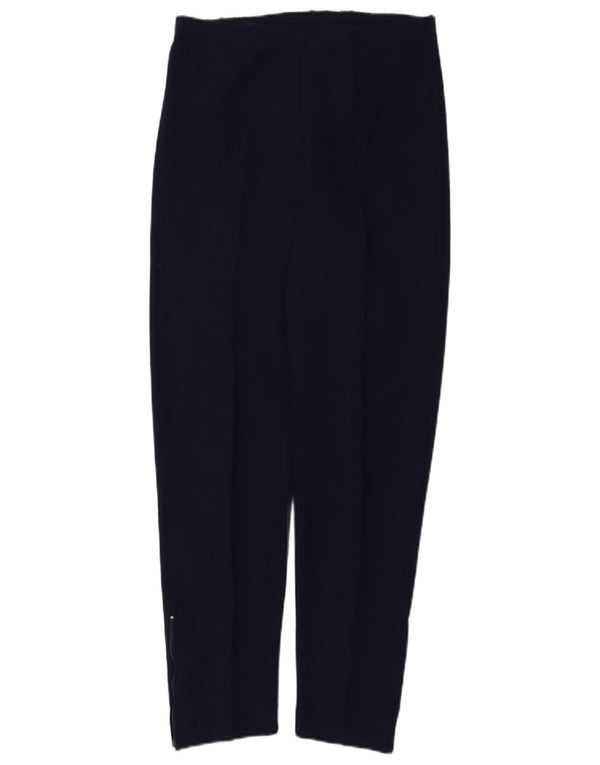 Pantaloni casual affusolati a vita alta da donna vintage W28 L27 Blu navy