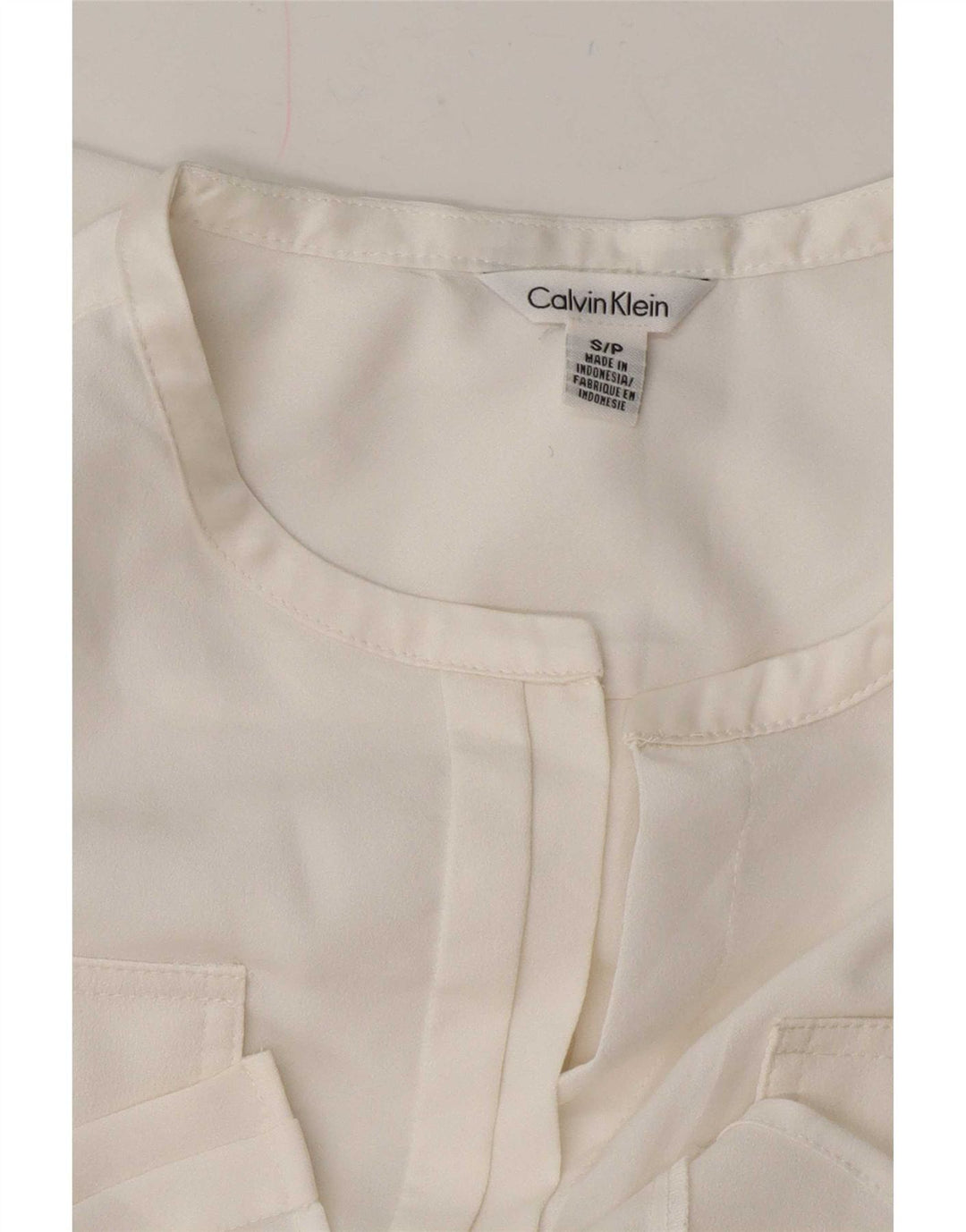 Camicia militare da donna Calvin Klein UK 10 piccola bianca