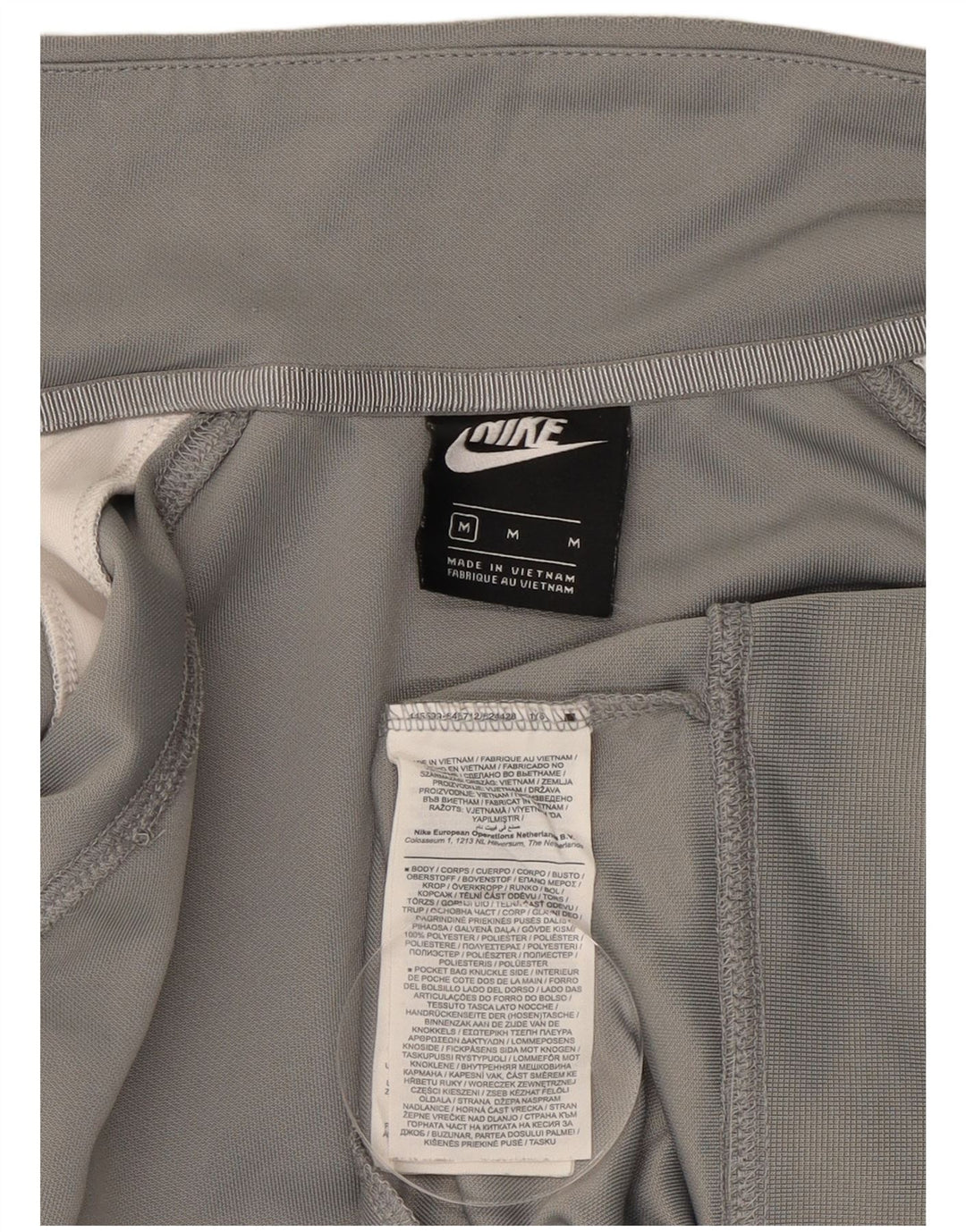 Giacca da tuta grafica Nike Swoosh da uomo, colore grigio medio