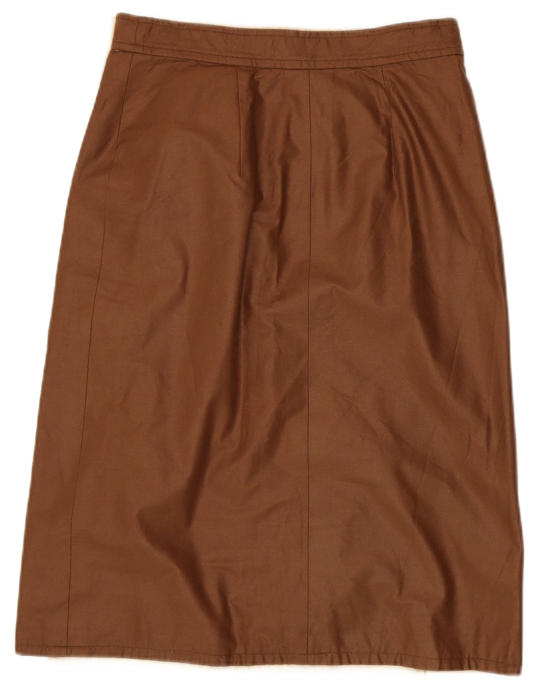 Gonna a portafoglio reversibile vintage da donna W30 marrone medio