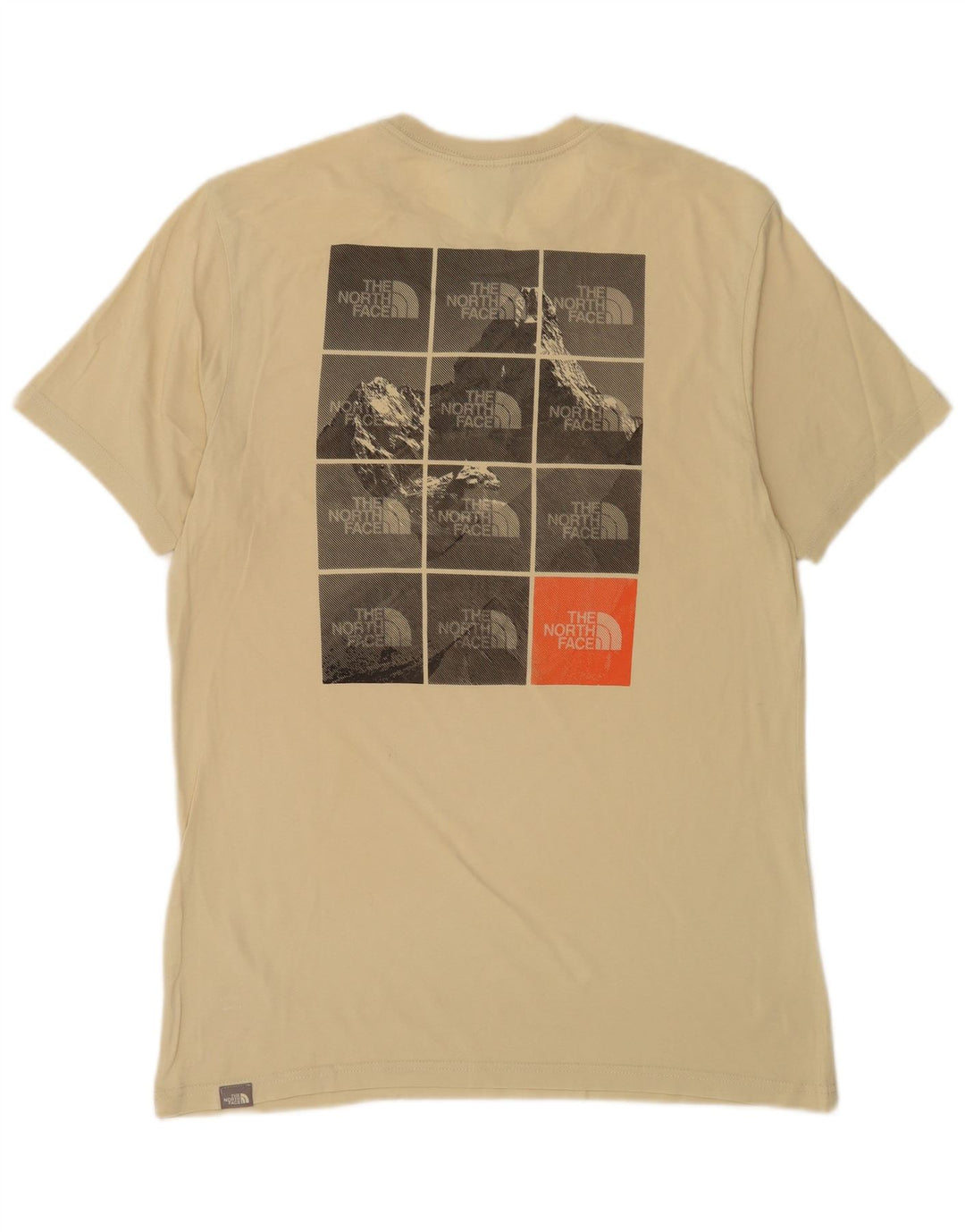 T-shirt grafica da uomo The North Face Top in cotone beige medio