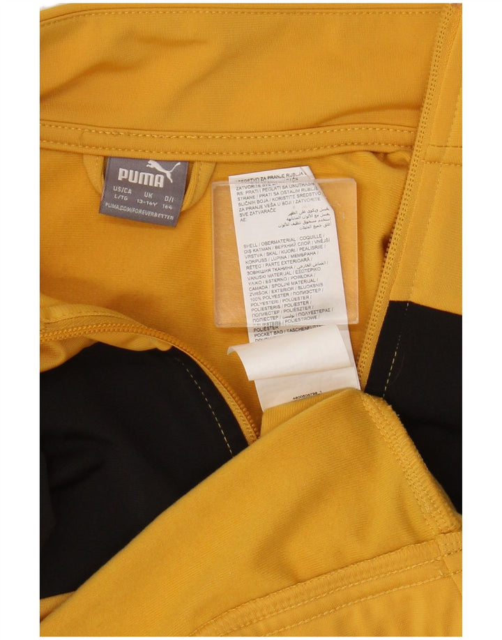 Giacca da tuta da ragazzo Puma 13-14 anni Poliestere color block giallo