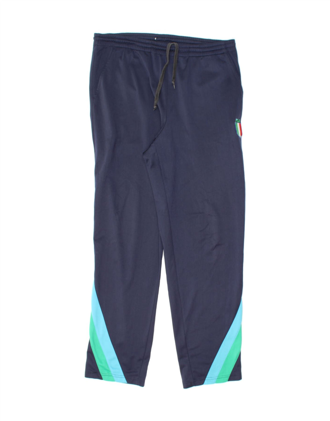 FILA Mens Tracksuit Trousers IT 46 Small  Navy Blue Colourblock Polyester Vintage Fila and Second-Hand Fila from Messina Hembry 