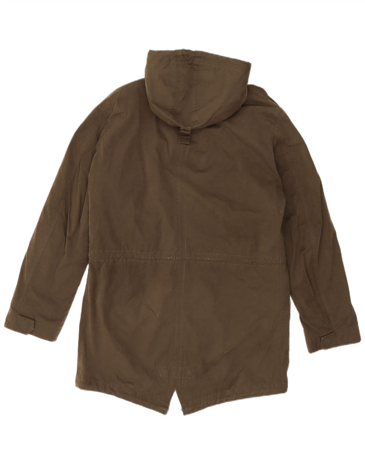 MARC O'POLO Giacca parka con cappuccio da uomo UK 38 medio kaki poliammide