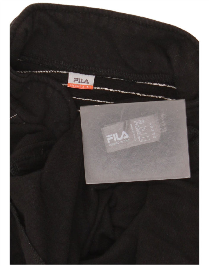 Giacca da ginnastica da donna Fila UK 12 cotone a righe nere medie