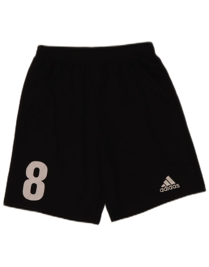 Pantaloncini sportivi Adidas Climalite Graphic da ragazzo 13-14 anni in poliestere nero