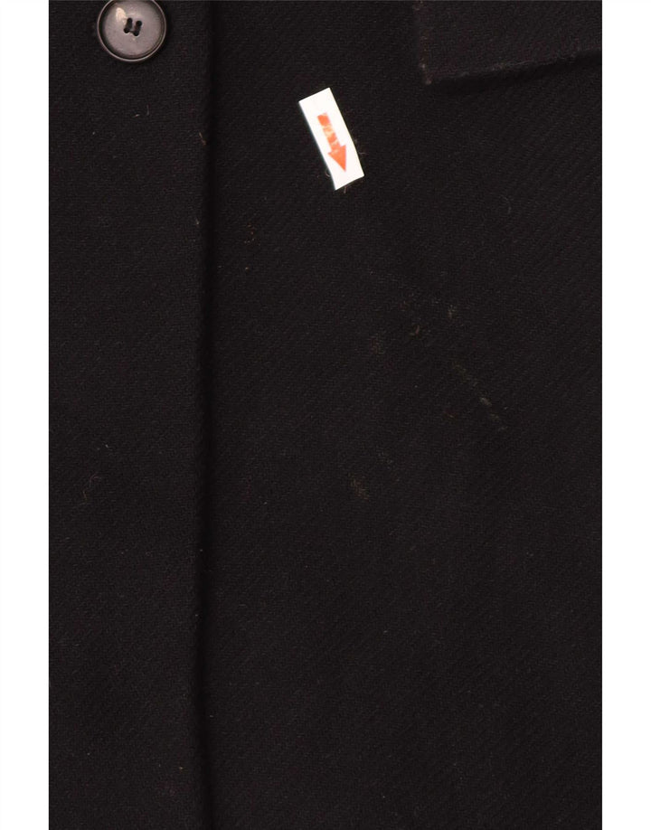Cappotto doppiopetto da donna Zara UK 14 lana nera media