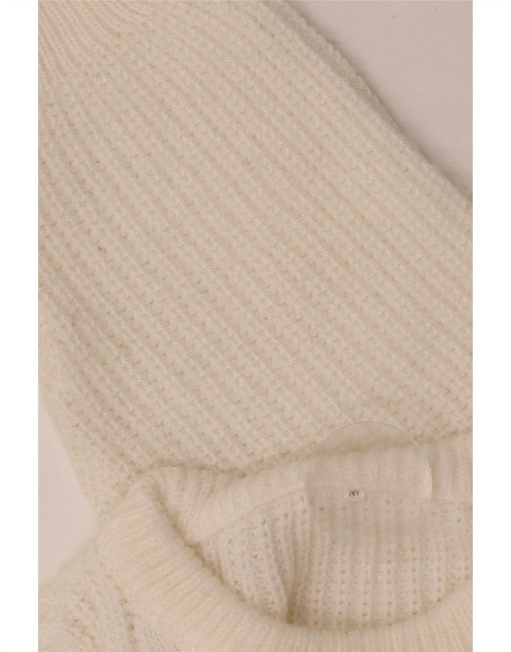 Maglione girocollo da uomo vintage color bianco sporco medio