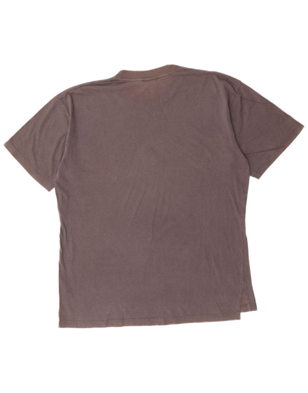 T-shirt grafica da uomo Asics Top XL in cotone grigio
