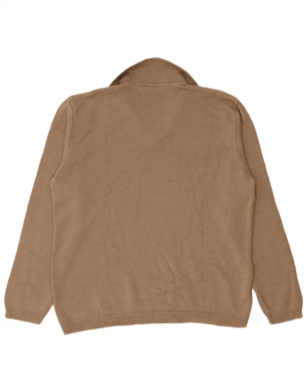 Maglione maglione collo alto da donna Zara UK 14 Beige medio
