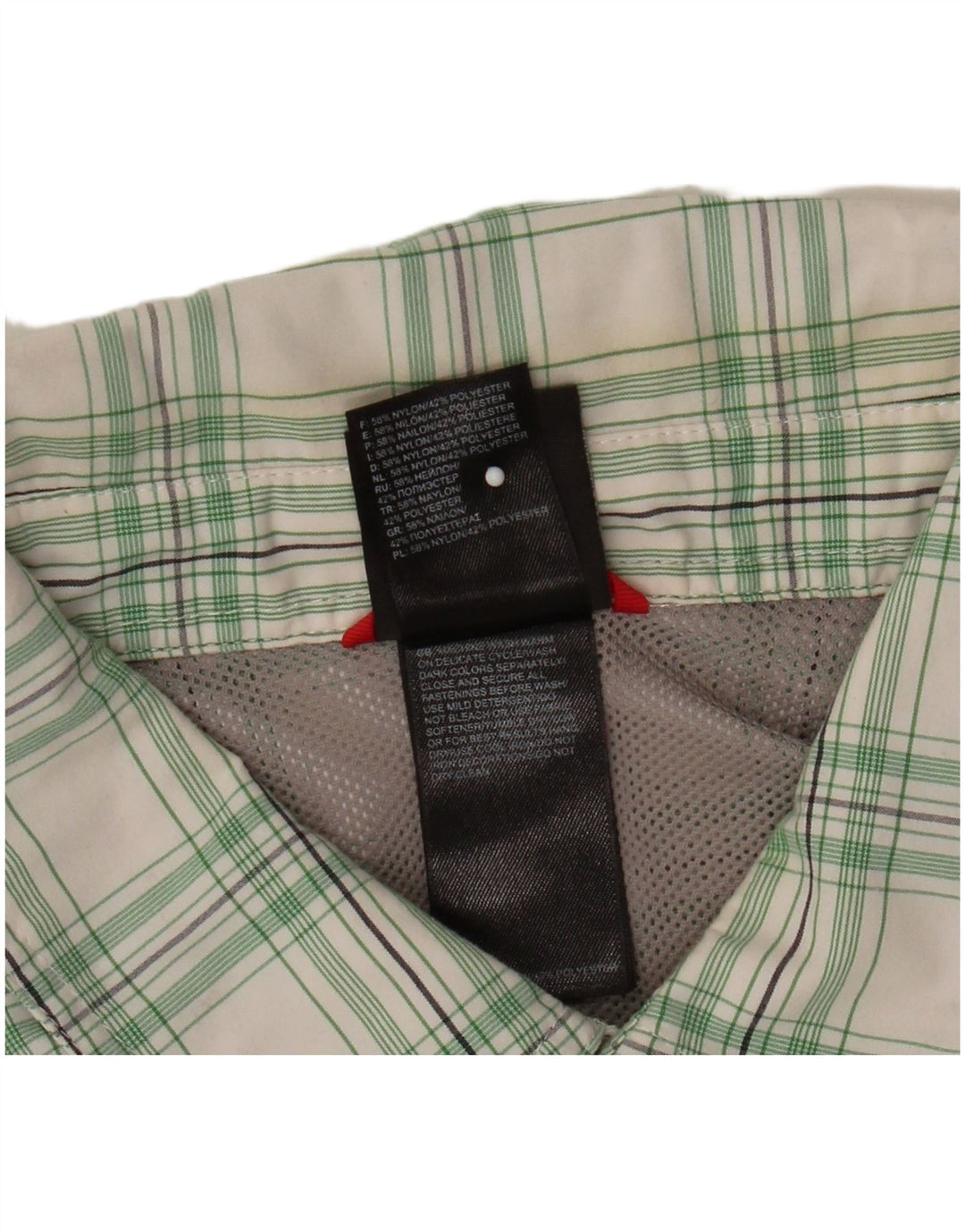 Camicia militare da uomo The North Face 2XL nylon a quadri bianchi