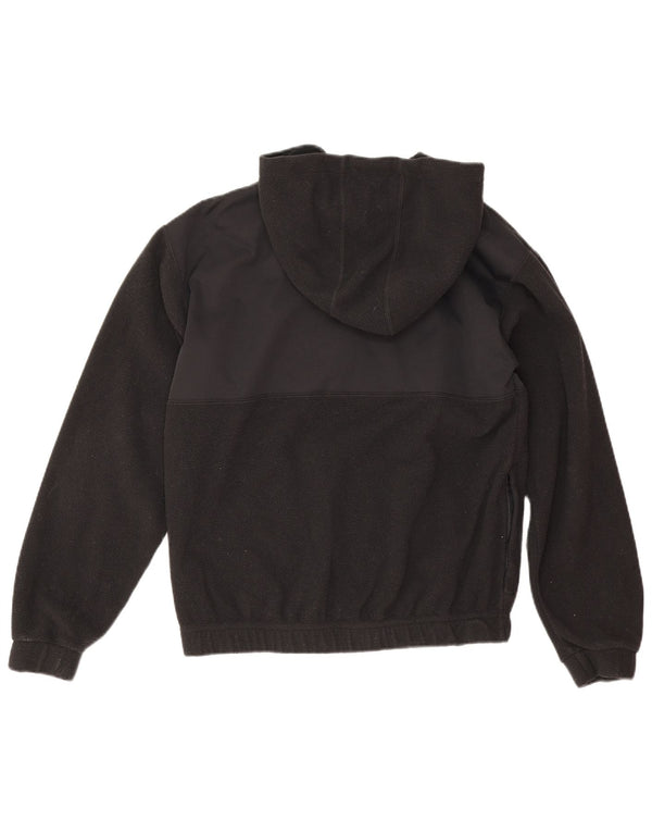 Maglia in pile con cappuccio Nike Therma-Fit da uomo XS poliestere nero