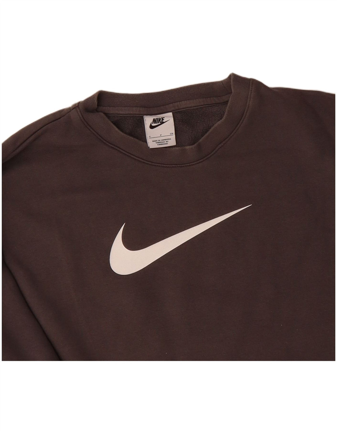 NIKE Mens Loose Fit Graphic Sweatshirt Jumper Small Grey