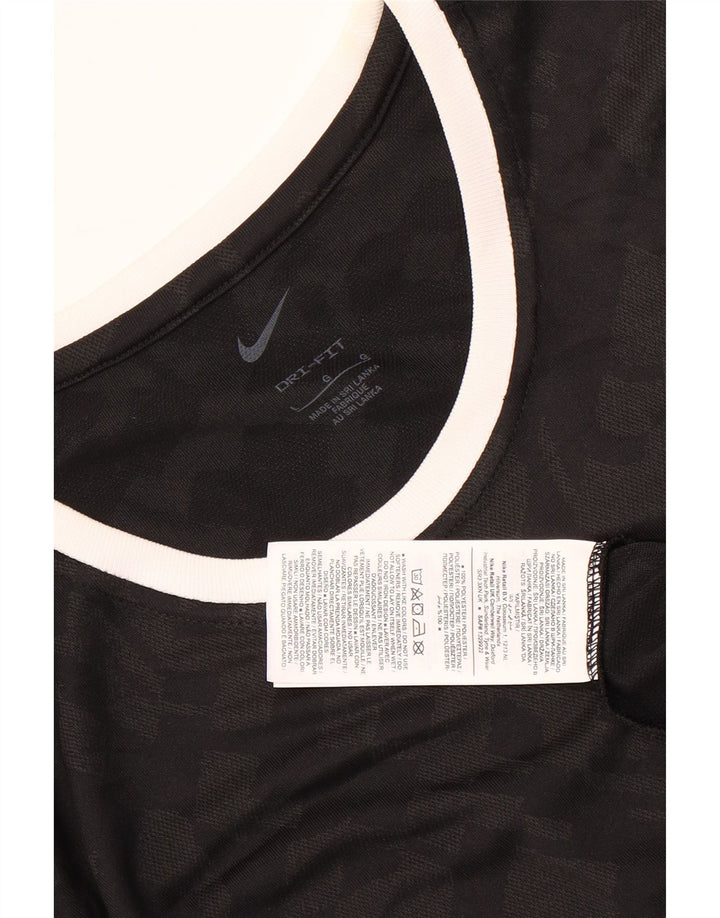 T-shirt Nike Dri Fit da uomo, grande, in poliestere mimetico nero