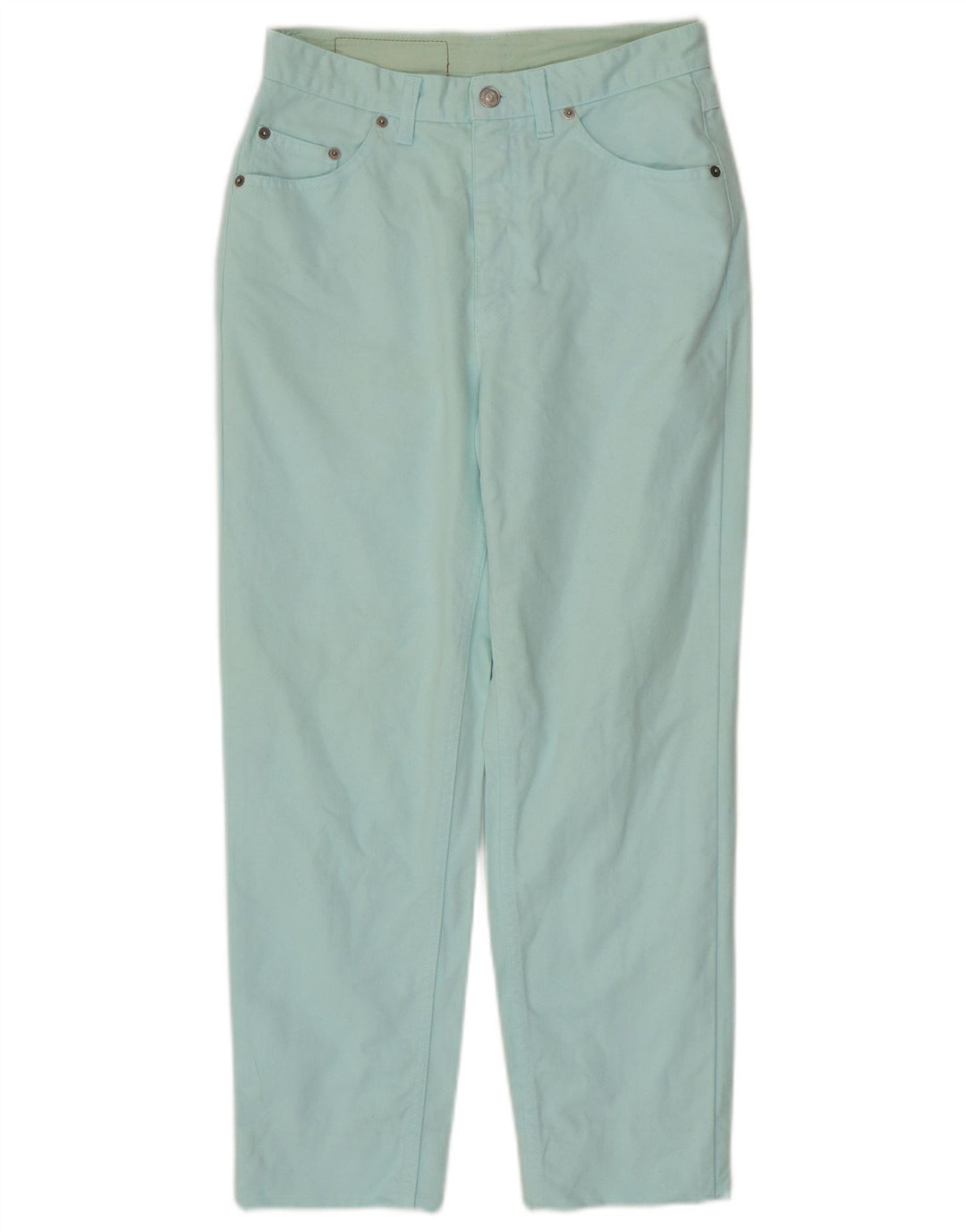 Jeans affusolati da donna Benetton W30 L25 cotone turchese