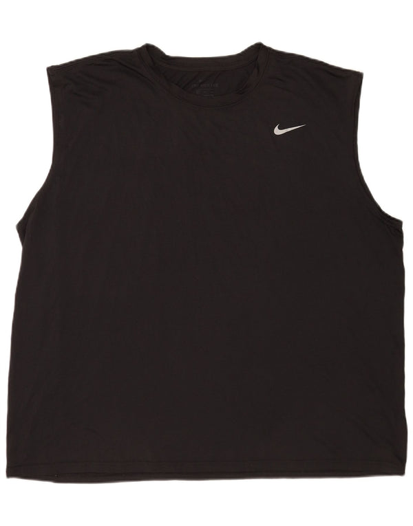 Nike Mens Dri Fit Vest Top 3XL Black Polyester