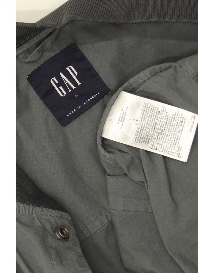 Giubbotto bomber da uomo Gap UK 40 grande cotone grigio