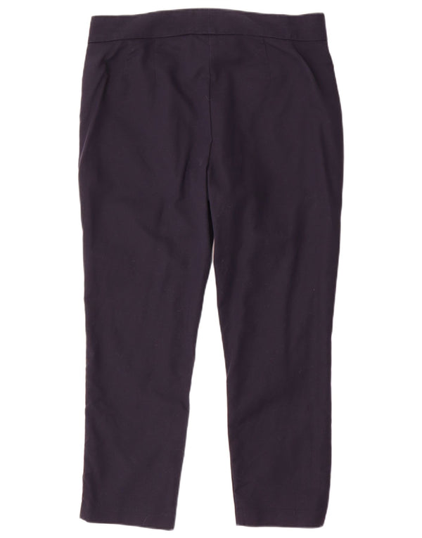 Pantaloni corti slim da donna Marks & Spencer UK 12 medi W32 L25 Blu navy