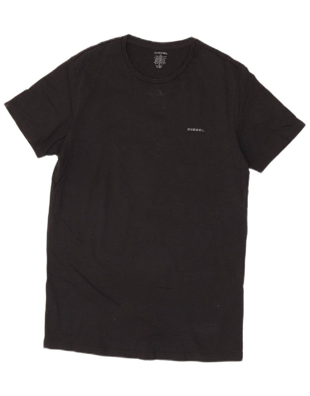 T-shirt da uomo Diesel Top in cotone nero medio