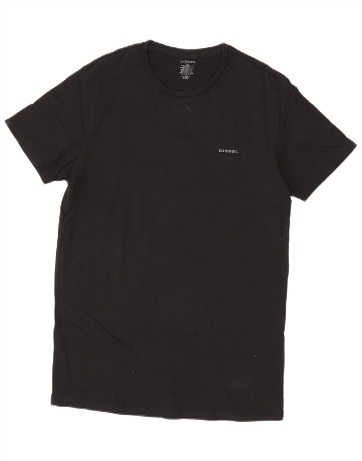 T-shirt da uomo Diesel Top in cotone nero medio