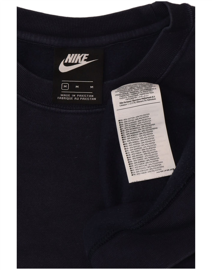 NIKE Felpa da uomo Maglione medio blu navy in cotone