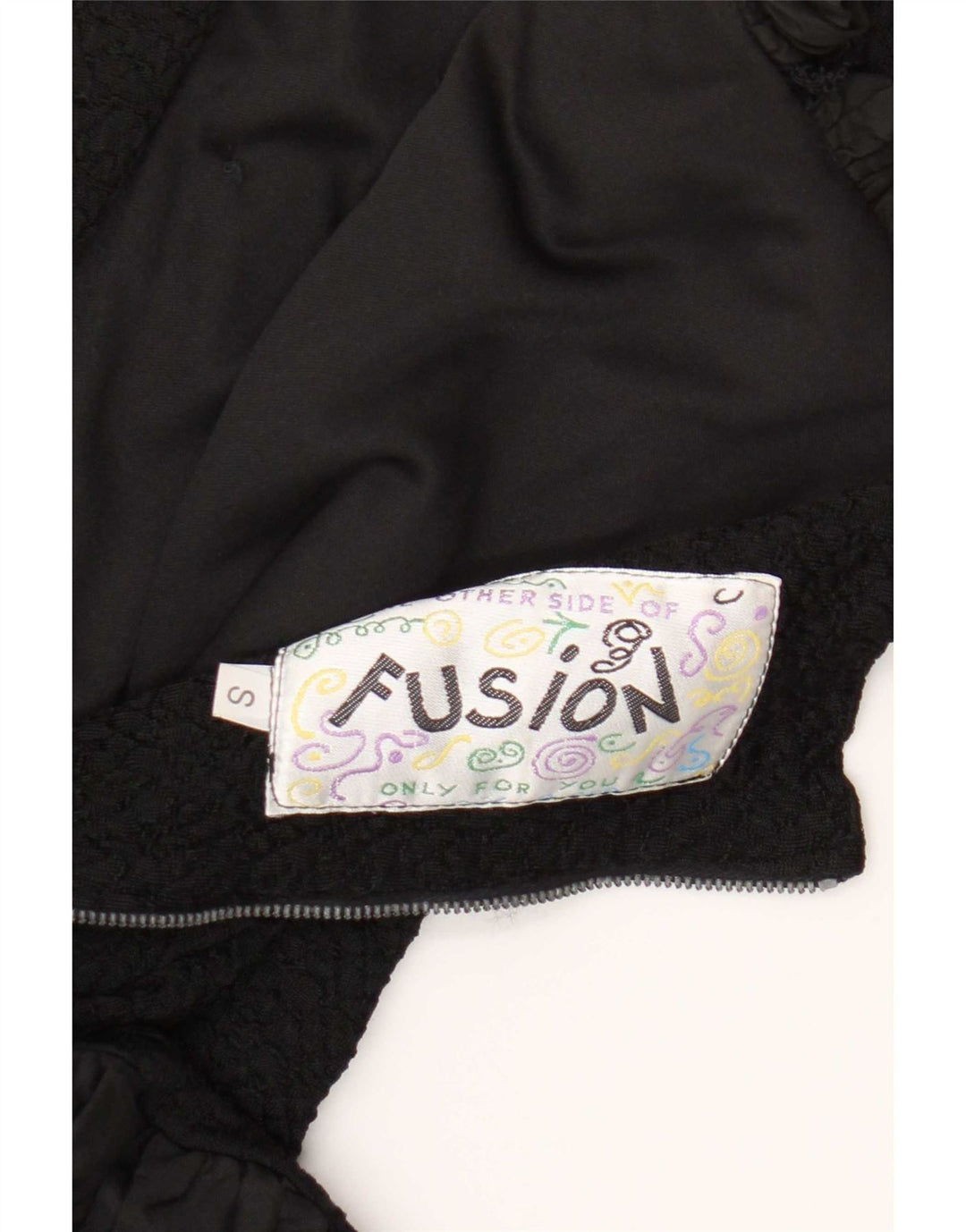 Abito senza spalline da donna Fusion UK 10 Piccolo poliestere nero