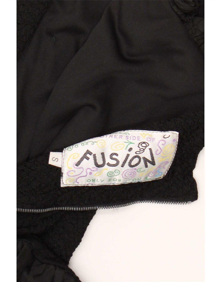 Abito senza spalline da donna Fusion UK 10 Piccolo poliestere nero