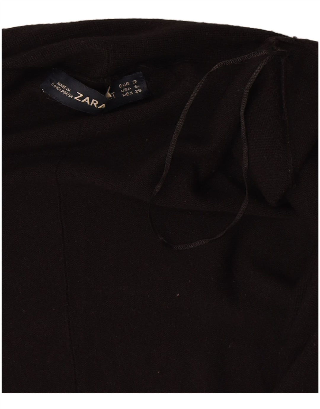 Maglione cardigan da donna Zara UK 10 piccolo in viscosa nera