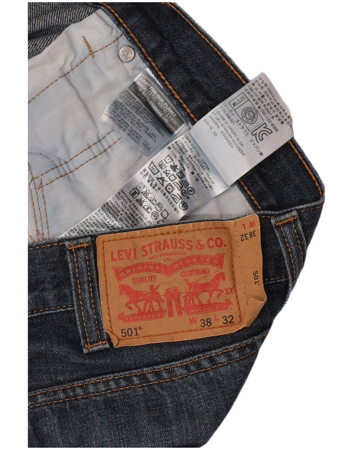 Levi's Uomo 501 Jeans dritti W38 L32 Cotone Blu