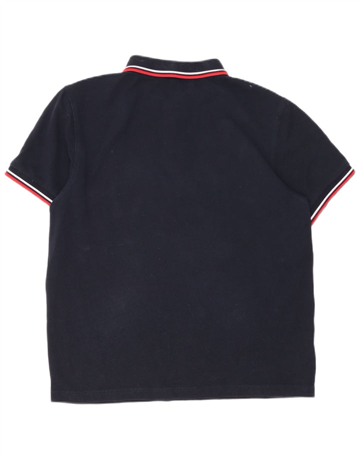 Polo da uomo Fred Perry grande in cotone blu navy
