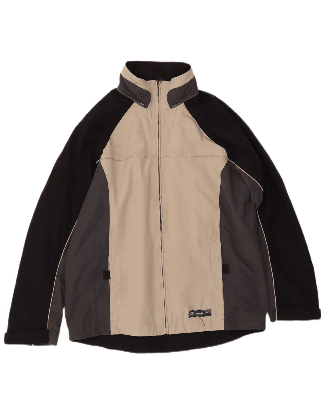 Giacca a vento da uomo CHAMPION UK 38 Poliestere color block medio nero