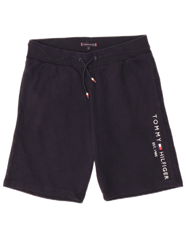 TOMMY HILFIGER Pantaloncini sportivi con grafica da bambino 15-16 anni in cotone blu navy