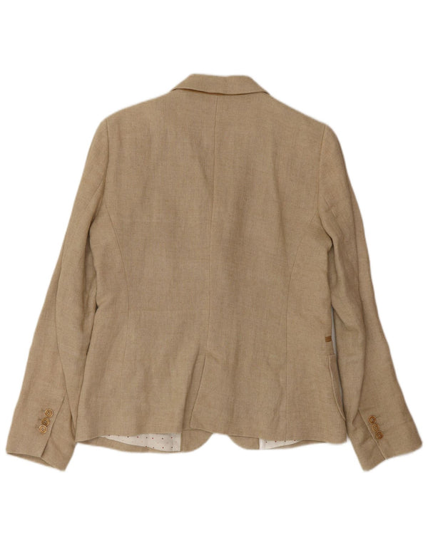 Giacca blazer a 2 bottoni da donna Massimo Dutti EU 42 Large Beige