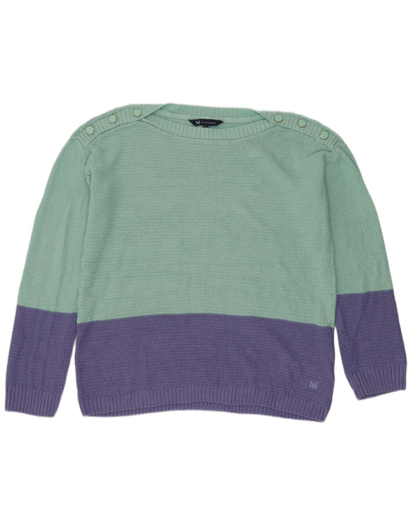 Crew Clothing Maglione da donna con scollo a barca UK 12 Verde medio