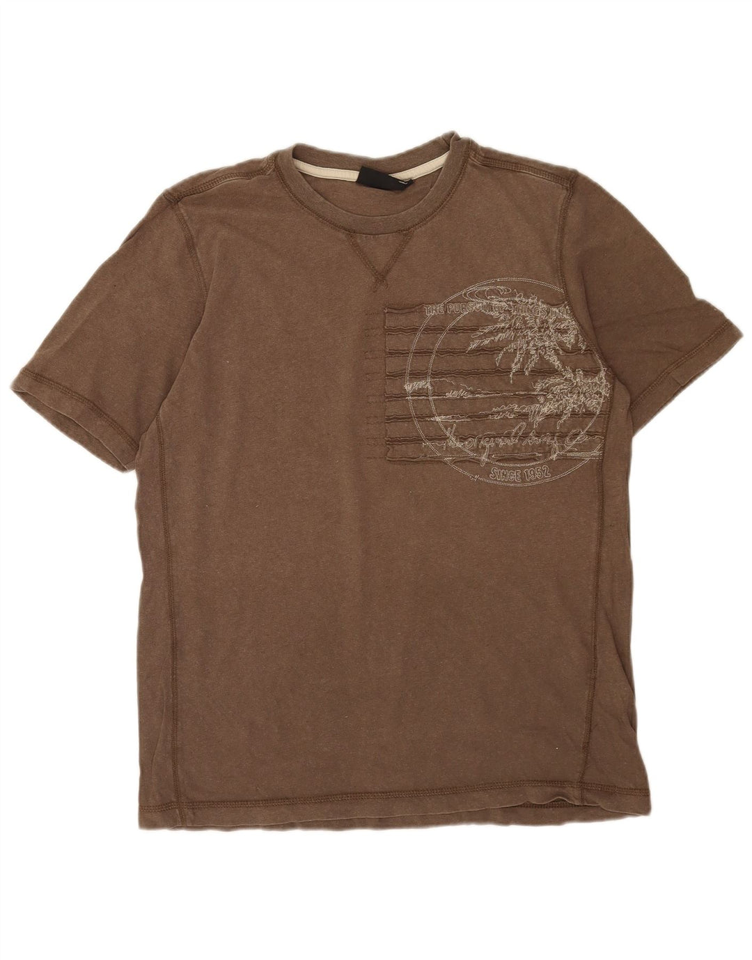 T-shirt grafica da uomo O'Neill Top in cotone grigio medio