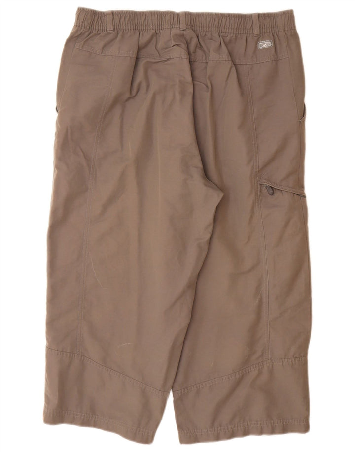 Pantaloni capri cargo dritti da uomo ADIDAS grandi W34 L20 cotone grigio