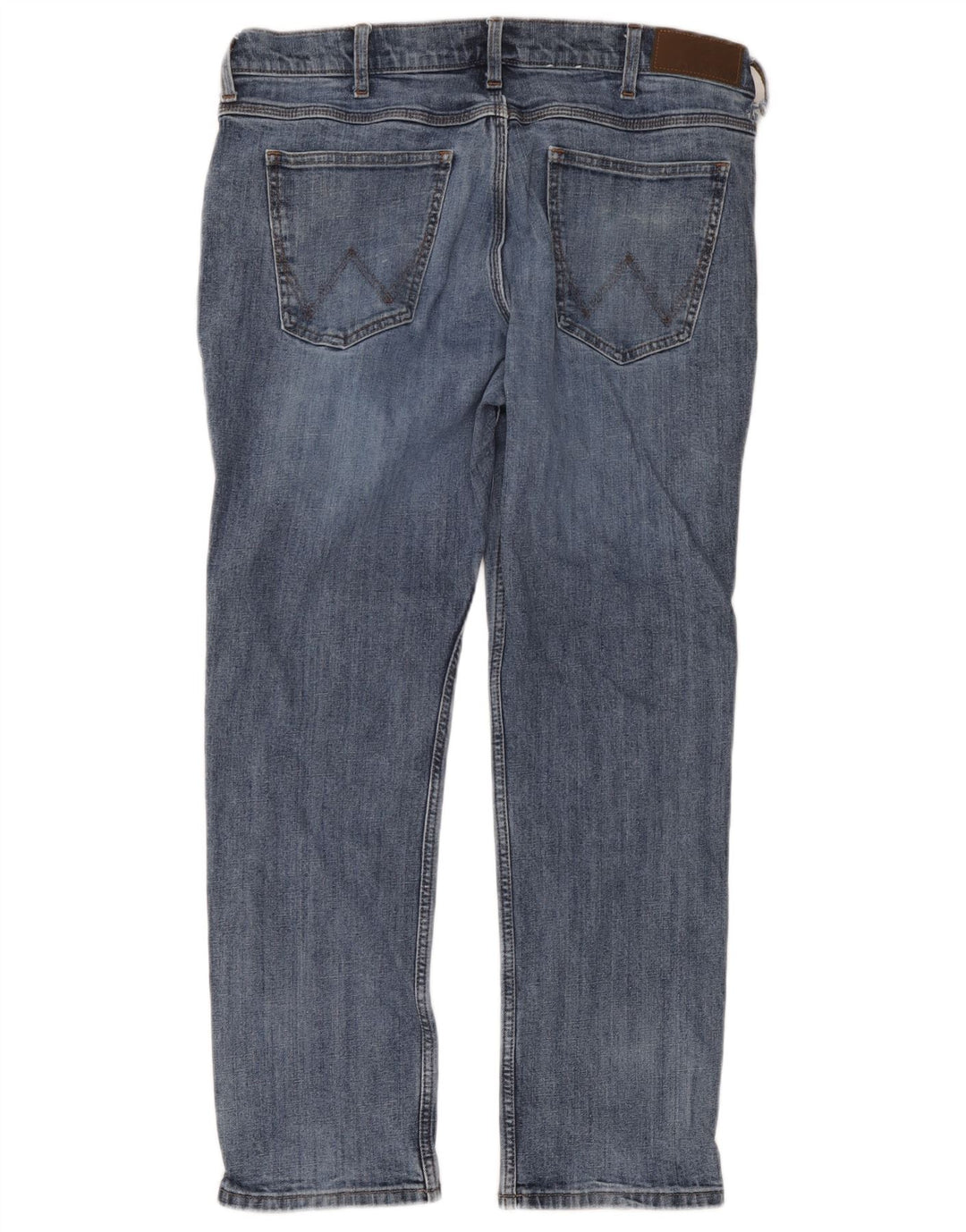Jeans dritti regolari da uomo Wrangler W36 L30 cotone blu
