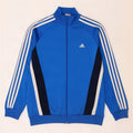 Giacca da tuta da ragazzo Adidas 15-16 anni in poliestere color block blu