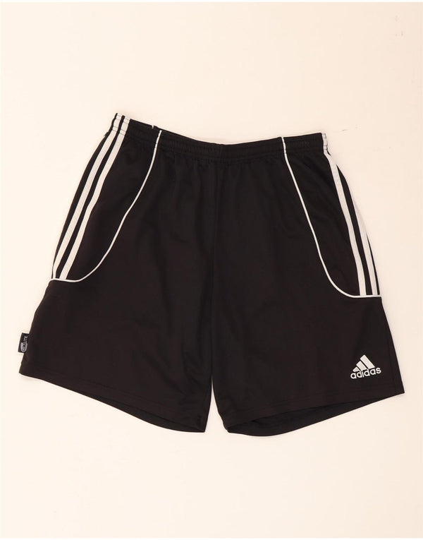 Pantaloncini sportivi Adidas Climalite da uomo grandi in poliestere nero