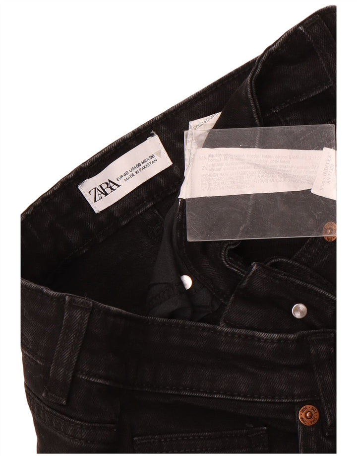 Jeans dritti da donna Zara EU 40 medio W30 L26 cotone nero