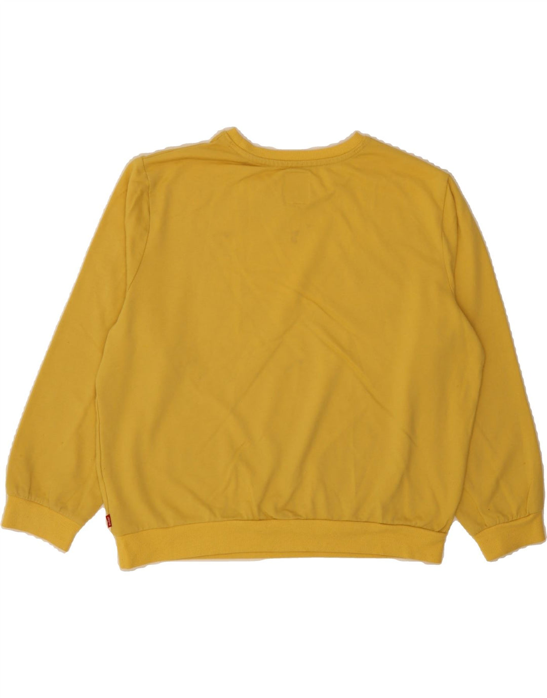 LEVI'S Girls Sweatshirt Jumper 15-16 Years Yellow Cotton Vintage Levi's and Second-Hand Levi's from Messina Hembry 
