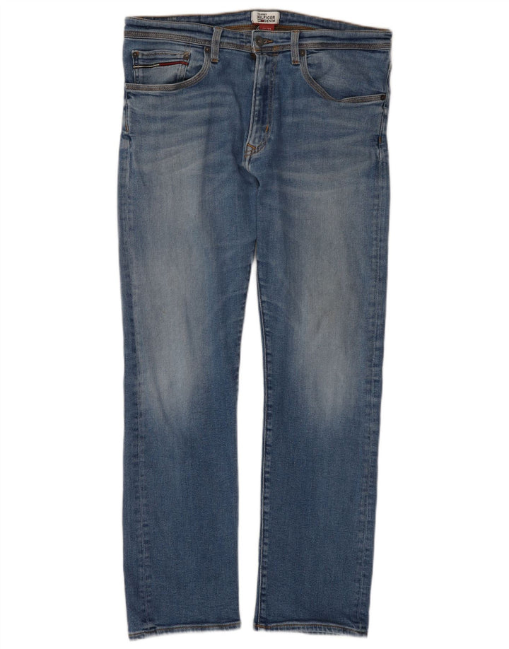 Jeans dritti da uomo Tommy Hilfiger W33 L29 cotone blu