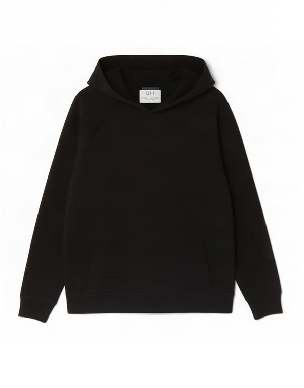 Maglia con cappuccio Nike Dri Fit da uomo in cotone nero medio