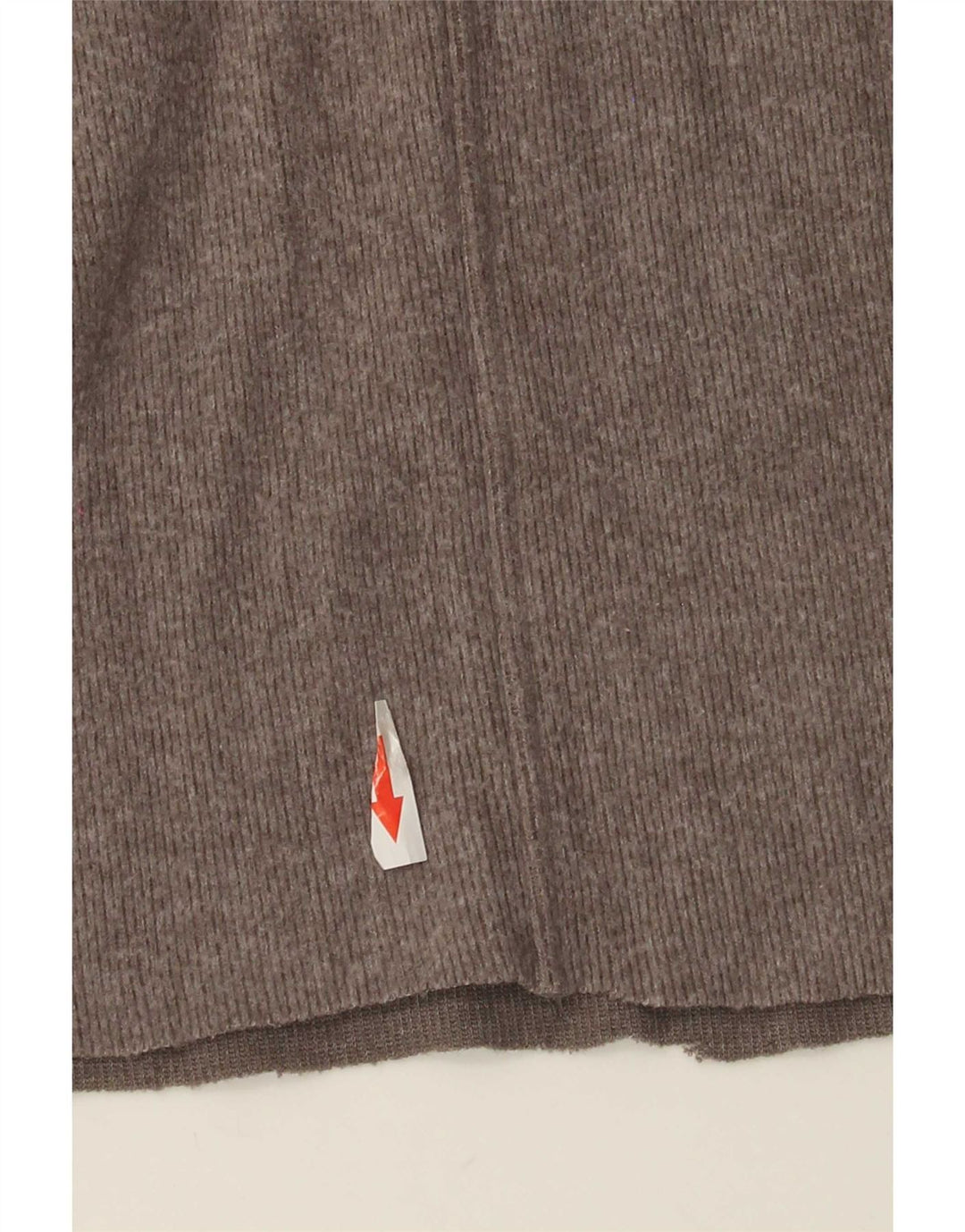 Pantaloni a gamba larga a vita alta da donna Zara UK 14 Poliestere grigio medio