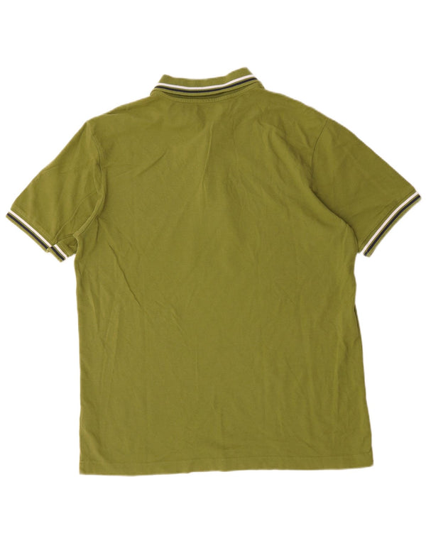Polo Kappa Uomo XL Cotone Rigato Verde