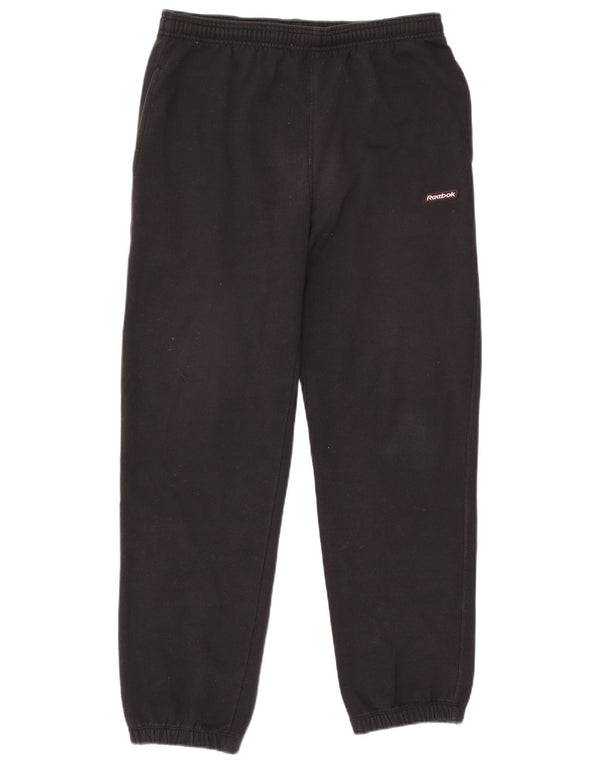 REEBOK Pantaloni da tuta da uomo Joggers medio cotone nero