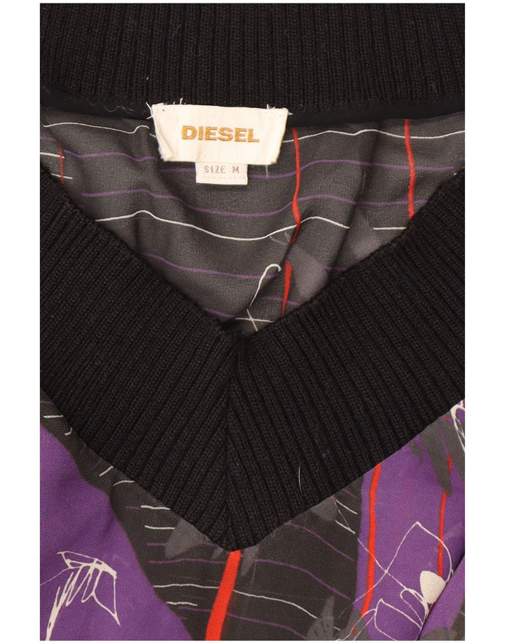 Abito da donna Diesel a vita bassa trasparente UK 14 medio multicolore
