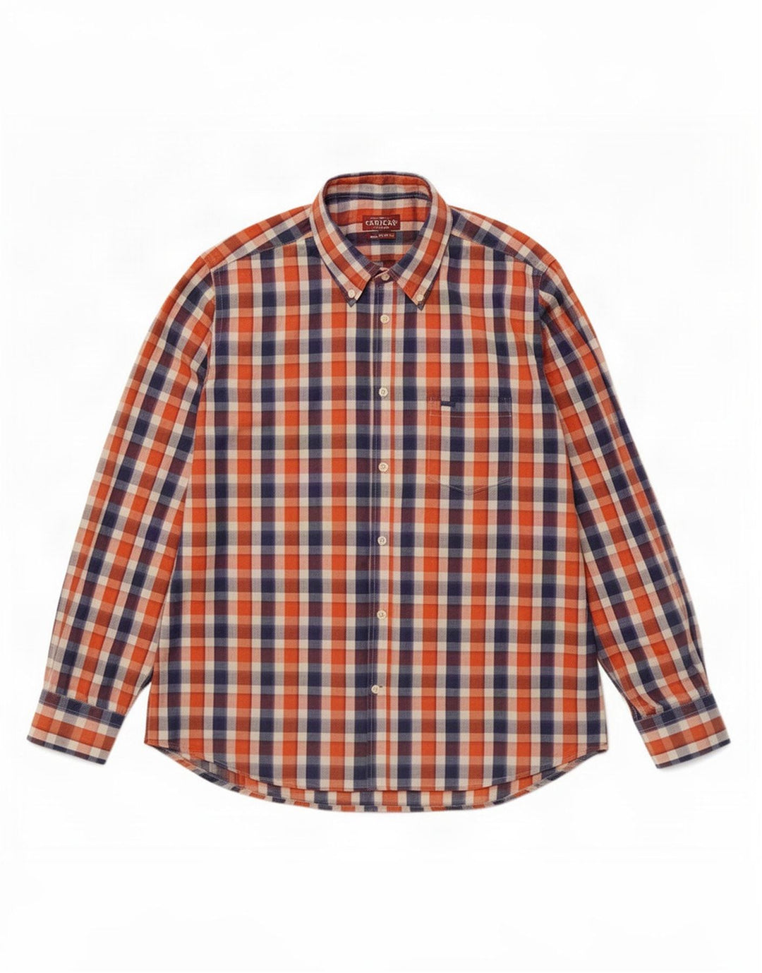Camicia Carrera da uomo vestibilità regolare XL in cotone a quadri multicolore
