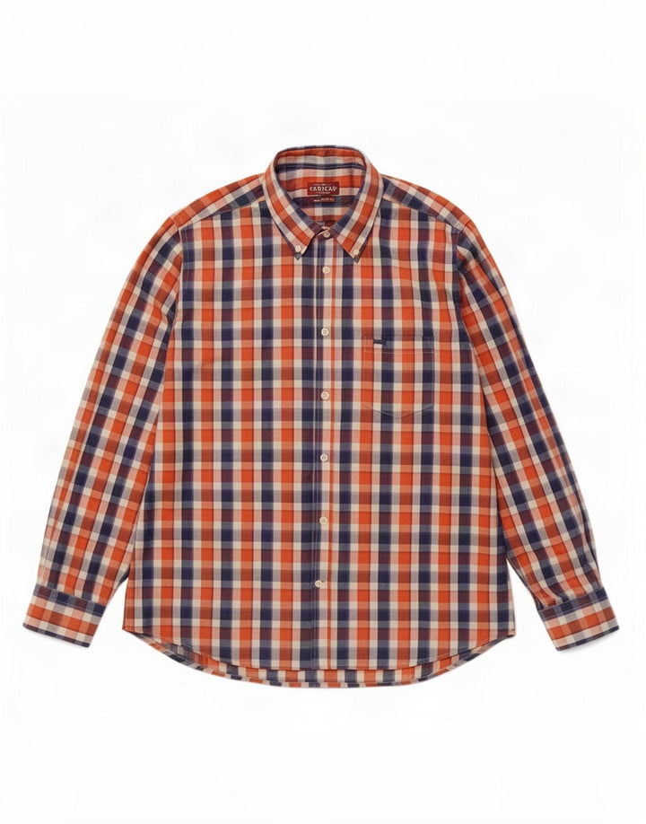 Camicia Carrera da uomo vestibilità regolare XL in cotone a quadri multicolore