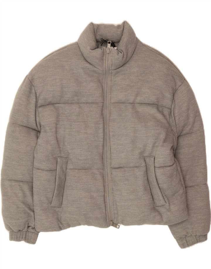 JACK WILLS Womens Padded Jacket UK 12 Medium Grey Polyester Vintage Jack Wills and Second-Hand Jack Wills from Messina Hembry 